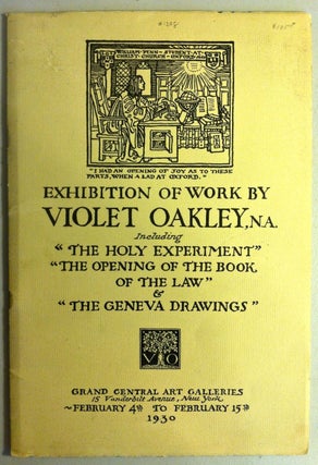 Item #1208 [Oakley, Violet] Exhibition of Work by Violet Oakley Including "The Holy Experiment,"...