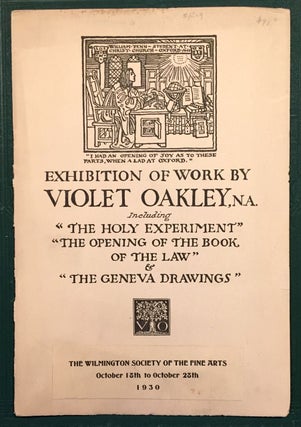 Exhibition of Work by Violet Oakley Including "The Holy Experiment," etc. October, 1930