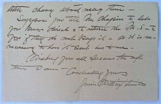 Item #1268 [Smith, Jessie Willcox] Four-page Autograph Letter Signed. Jessie Willcox- ALS Smith