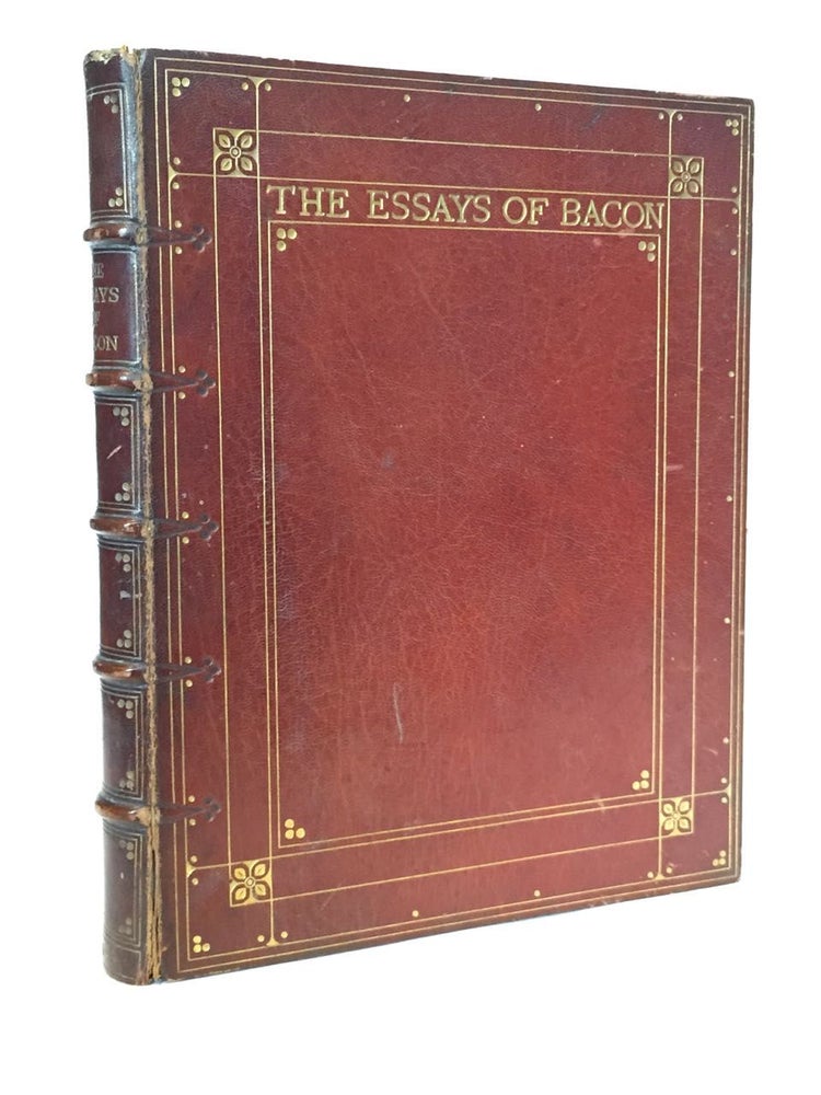 Item #2124 [Binding, Fine- Arts & Crafts] Essays of Bacon. Francis Bacon.