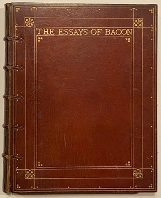 [Binding, Fine- Arts & Crafts] Essays of Bacon