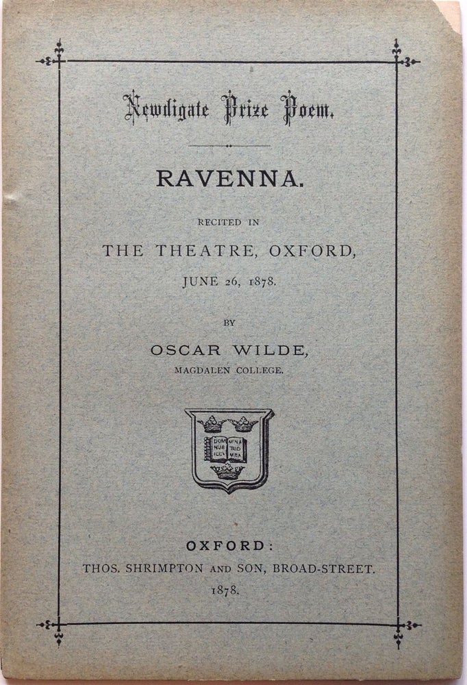 Item #2178 [Wilde, Oscar] Ravenna. Oscar Wilde.