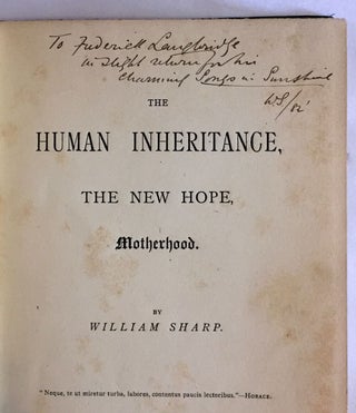Item #2200 [Sharp, William- Association Copy, With Holograph Marginalia and Text Correction] The...