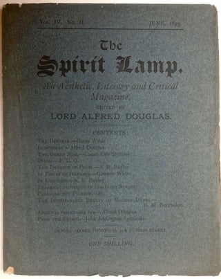 Item #2453 [Douglas, Lord Alfred] The Spirit Lamp; An Aesthetic, Literary and Critical Magazine....