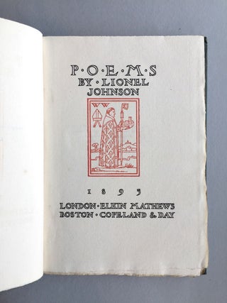 [Johnson, Lionel] Poems