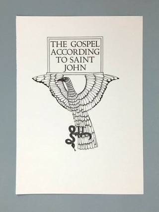 Item #3118 [Gill, Eric- Skelton Press Unused Sheets] "The Four Gospels" Eric Gill