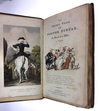 Item #3506 [Rowlandson, Thomas] The Tour of Doctor Syntax. Three Volumes, Original Boards....
