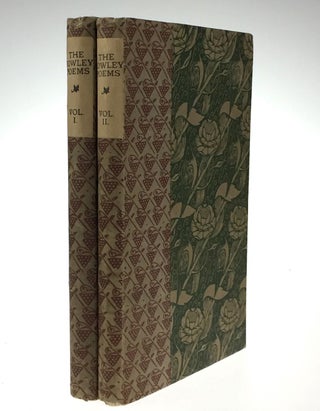 Item #3535 [Vale Press] The Rowley Poems. Thomas Chatterton, ed. Robert Steele