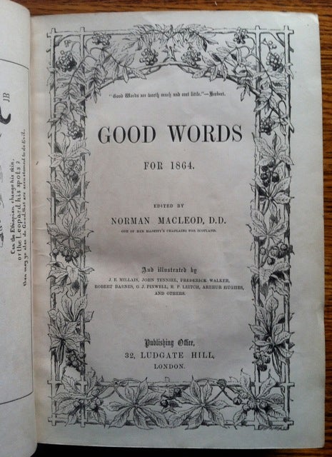 Item #360 [Millais, Tenniel and others] Good Words for 1864. Norman MacLeod.