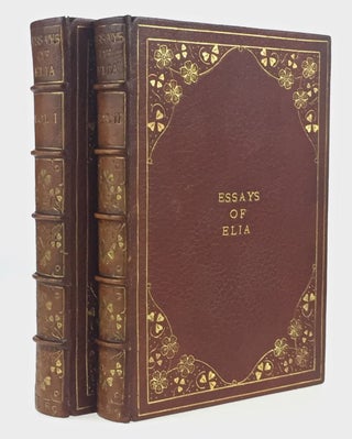 Item #3608 [Binding, Fine- Miss Florence Leicester] Essays of Elia (Large Paper). Charles Lamb