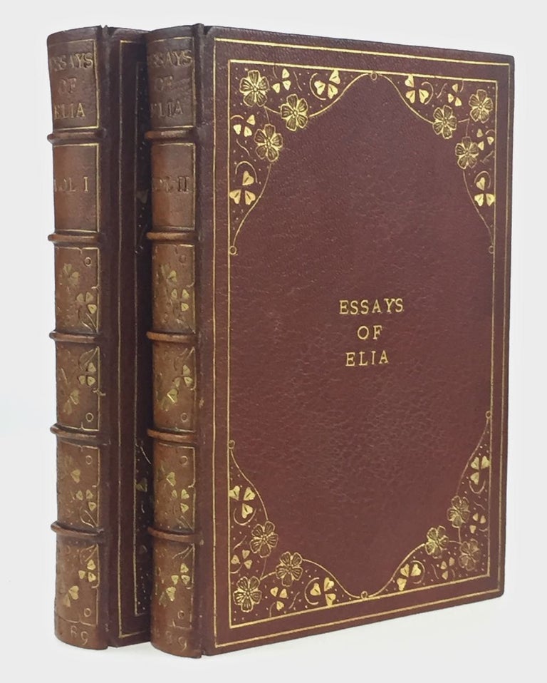 Item #3608 [Binding, Fine- Miss Florence Leicester] Essays of Elia (Large Paper). Charles Lamb.