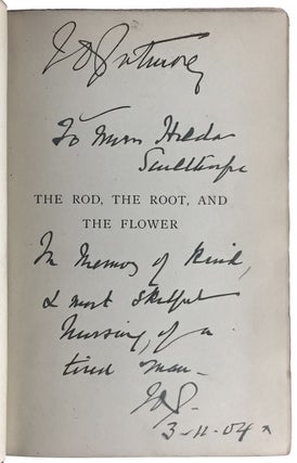 [Patmore, Coventry- Family Copy, Inscribed by Patmore to his son, etc] The Rod, the Root, and the Flower
