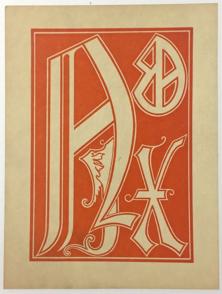 Item #3762 [Day, F. Holland- Designed by Day] Bookplate by Day, Designed for HImself. F. Holland Day.