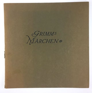 Item #3792 [Grimm, J & W] Grimm's Marchen. J. Grimm, W
