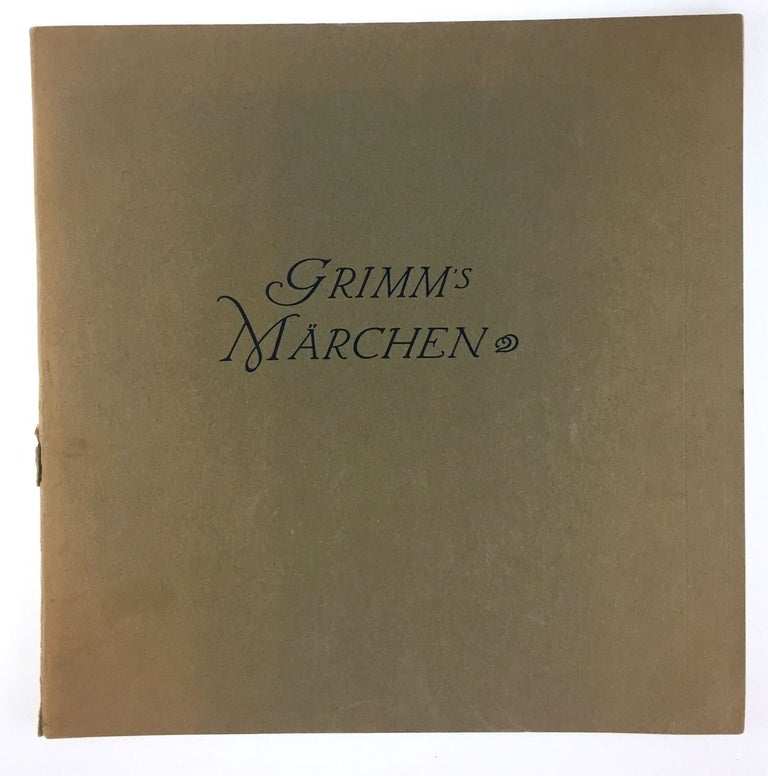 Item #3792 [Grimm, J & W] Grimm's Marchen. J. Grimm, W.