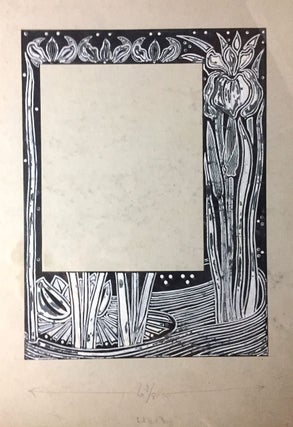 [Macdougall, W. B.- Original Art] Three Large Border Designs for Book of Ruth in Pen and Black Ink