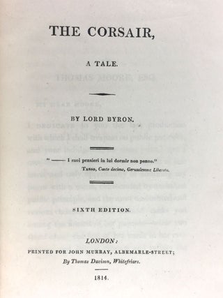 [Byron, Lord] The Corsair; A Tale