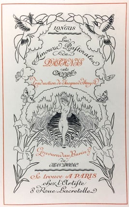 [Daphnis and ChloÈ] Les amours pastorales de Daphnis et ChloÈ. Traduction de Jacques Amyot
