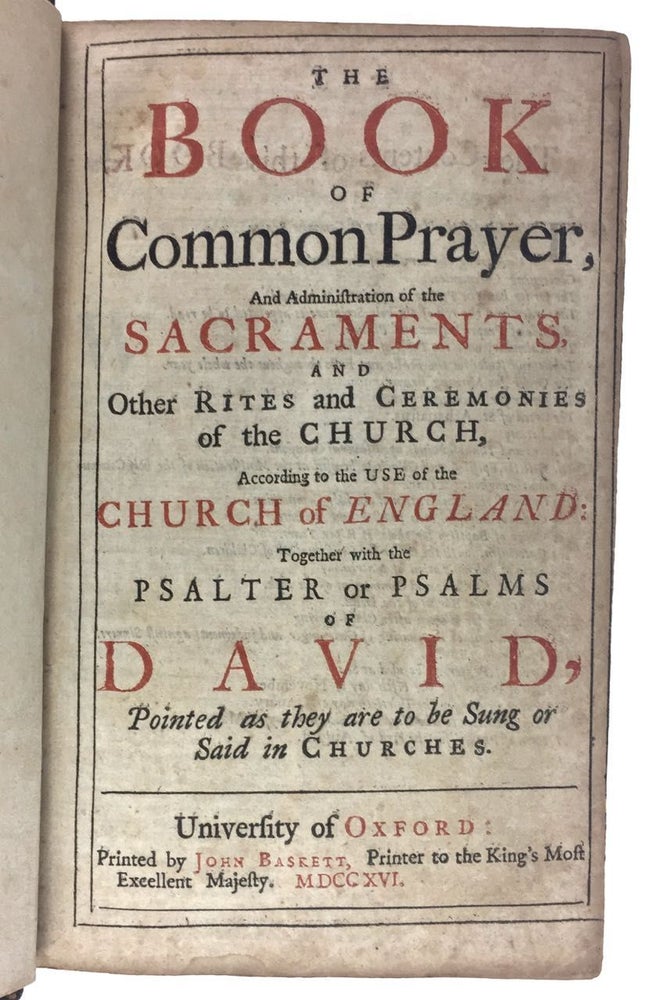 Item #3928 [Baskett Imprint- with Fore-edge Painting] The Book of Common Prayer... etc.