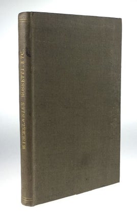 Item #4044 [Rossetti, Gabriele, and others- Scarce Bound Family Record of Works of Gabriele...
