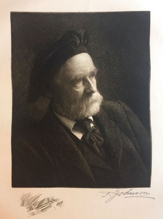 Item #4156 [DeVinne, Theodore L.] A Portrait of Theodore DeVinne Etched and Signed by Thomas...