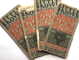 Item #4166 [Bradley, Will] Little, Brown & Company Autumn Books & Recent Publications