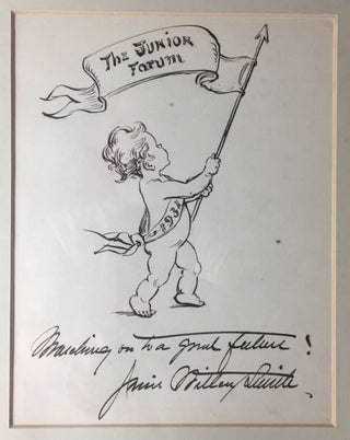 Item #4254 [Smith, Jessie Willcox- Original Presentation Pen and Ink Drawing and Inscription]...