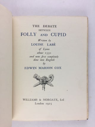 [Williams & Norgate Printing] The Debate Between Folly and Cupid