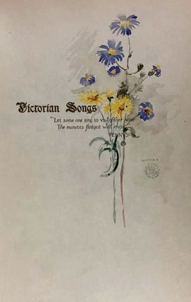 [Garrett, Edmund- 25 Copies with Two Watercolors] Victorian Songs. Lyrics of the Affections and Nature
