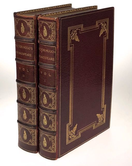 Item #4511 [Binding, Fine- Very Early Monastery Hill Binding- Extra-Illustrated under the Direction of Edward Hertzberg, original Founder of the Firm] William Shakespeare. Victor Hugo.