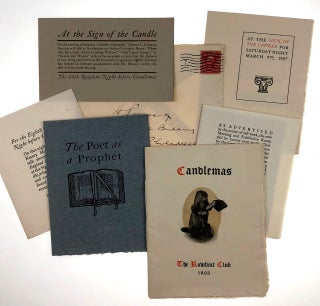 Item #4719 [Rowfant Club- Ephemera] A Small Collection of Seven Separate Pieces of Rowfant Club...