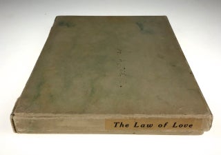 [Roycroft Press- Exquisite 3/4 Levant, Attributed to Kinder, With three-line Inscription by Elbert Hubbard] The Law of Love