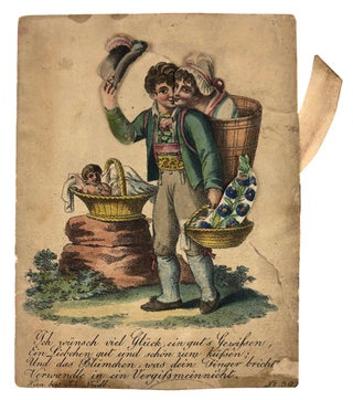[Billet- Movable, Hand-colored] "I wish you good luck, a good conscience..."