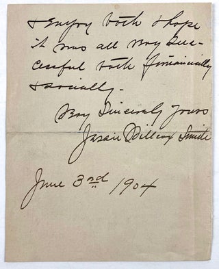 [Smith, Jessie Willcox- ALS] Autograph Letter Signed from Jessie Willcox Smith on Red Rose Stationary
