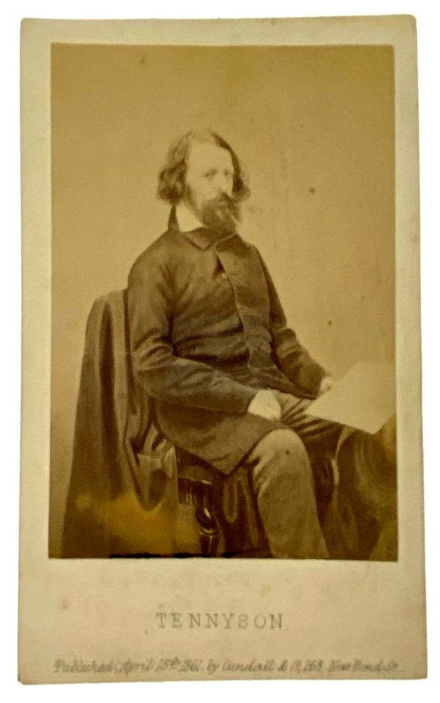 Item #4877 [Tennyson, Alfred Lord] Original Albumen photograph by James Mudd, 1861. Alfred Lord Tennyson.