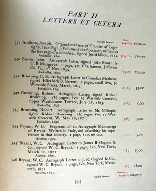[Marion Press] A Record of Books & Letters