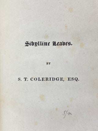 [Coleridge, Samuel Taylor- Scarce First Edition, Original Boards, Rebacked] Sibylline Leaves: A Collection of Poems