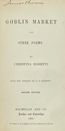 [Rossetti, Christina] Goblin Market and other Poems