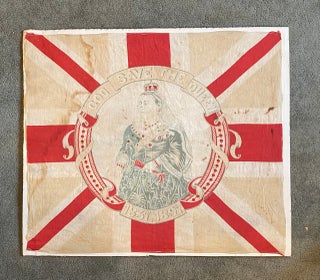 Item #5205 [Victoria, Queen] Superb Large Silk Commemorating the First Diamond Jubilee in Royal...
