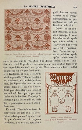 [Art Nouveau Highpoint- Bound by Kauffmann] L'Art Dans La Decoration Exterieure des Livres en France et a l'Etranger. Les Couvertures illustrees les Cartonages d'Editeur la Reliure d'Art