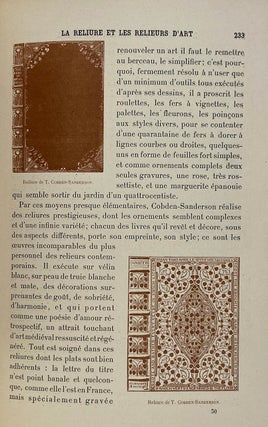 [Art Nouveau Highpoint- Bound by Kauffmann] L'Art Dans La Decoration Exterieure des Livres en France et a l'Etranger. Les Couvertures illustrees les Cartonages d'Editeur la Reliure d'Art