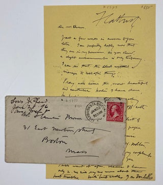 Item #5873 [Rhead, Louis] Superb Autograph Letter Signed to Frank Chouteau Brown. Louis Rhead