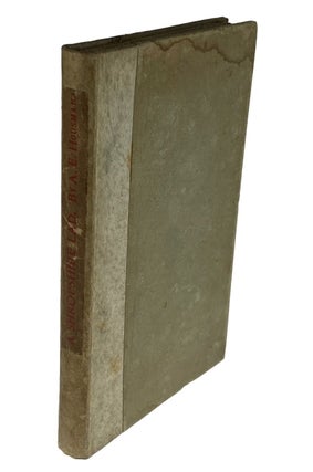 Item #6124 [Housman, A. E.- Rare First Edition] A Shropshire Lad. A. E. Housman