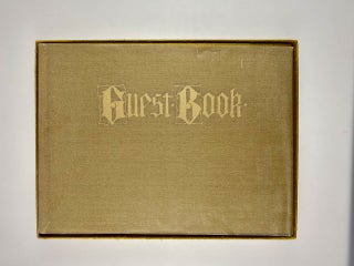 [Paul Elder Rarity- In Original Glassine Wrappers and Box, Designed by Robert Hyde] Guest Book