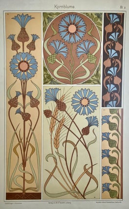 [Jugendstil- Stunning Color Lithography] Pflanzen Ornamente ("Plants Ornamental")