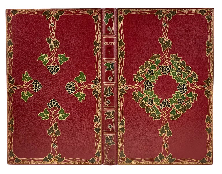 Item #6211 [Binding, Fine- Stunning Elaborately Inlaid Binding DE SAUTY] Poems. John Keats.
