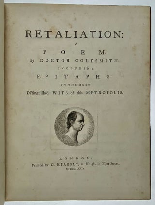 Item #6219 [Goldsmith, Oliver] Retaliation: A Poem Including Epitaphs on the Most Distinguished...
