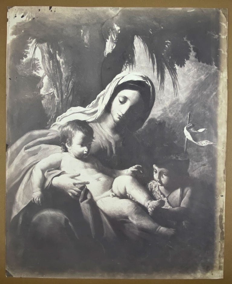 Item #6229 [Photography- Scarce Extremely Large Charles NËgre Paper Negative Salt Print, ca. 1850] Madonna & Child