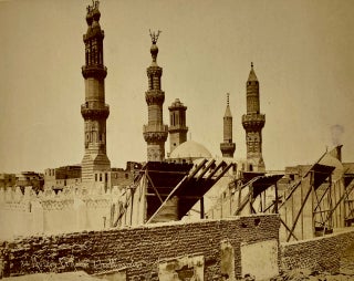 [Photography- Middle East, Two Superb Albumen Prints] by Jean Pascal Sebah] Two Jean Sebah Albumen Prints of the Mosque El Azhar in Cairo