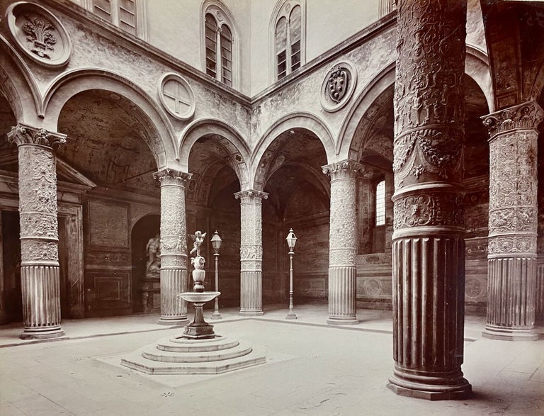Item #6240 [Photography- Two Exquisite, Large Mounted Albumen Photographs, 1870's] Venezia, Basilica di S. Marco [together with] Firenze, Palazzo Vecchio. Fratelli Alinari.